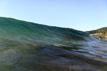 Splashing waves, Byron Bay Australia