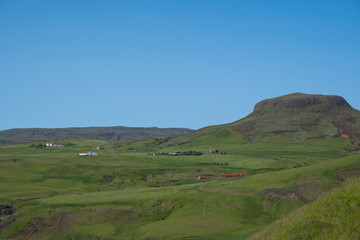 Obraz premium Farms in The rural remote areas of sputh Iceland