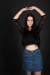 Sexy Young Woman In Studio