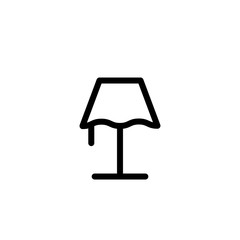 Vector illustration, table lamp icon design
