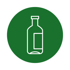 drink bottle block style icon vector design