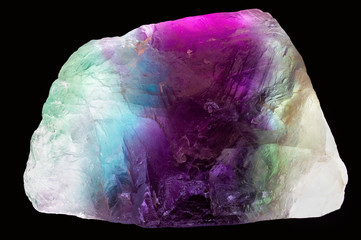 Fluorite stone is probably the most colorful mineral on the planet. - obrazy, fototapety, plakaty