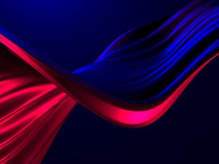 Colorful Liquid metallic wavy background