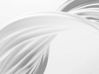 Obraz premium White abstract liquid wavy background