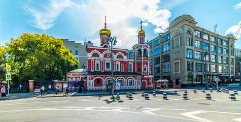 Church of All Saints in Kulishki, Slavyanskaya Square.City the Moscow