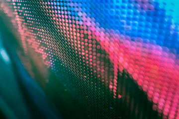 CloseUp LED blurred screen. LED soft focus background. abstract background ideal for design.