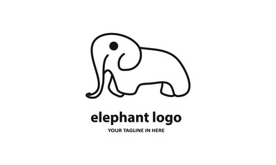 The concept of modern Sderhana elephant logo design is easy to remember	