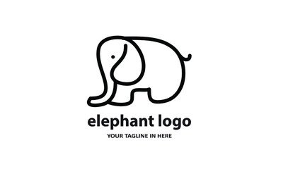 The concept of modern Sderhana elephant logo design is easy to remember	