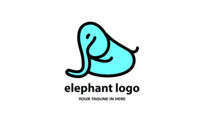 The concept of modern Sderhana elephant logo design is easy to remember	