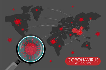 The spread of the Covid 19 virus.