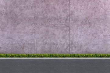 street wall background ,Industrial background, empty grunge urban street with warehouse brick wall