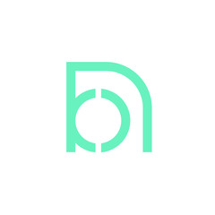 initial letter N B logo