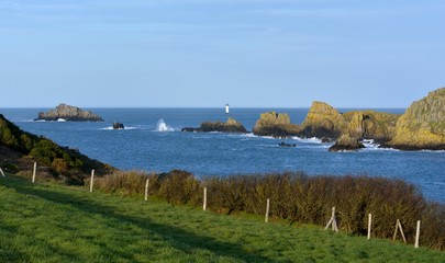 Beautiful seascape at Cancale in Brittany. France