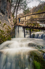 waterfalls in  Plitvice Lakes National Park