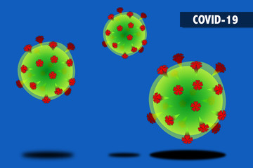 Covid-19 coronavirus, virus that causes acute respiratory infections and the common cold, banner