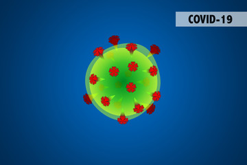 Covid-19 coronavirus, virus that causes acute respiratory infections and the common cold, detail