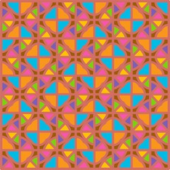 Colorful Seamless Pattern With Triangles, Abstract, Illustrator Geometric Pattern Wallpaper 
