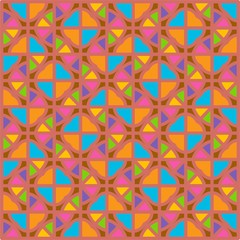 Colorful Seamless Pattern With Triangles, Abstract, Illustrator Geometric Pattern Wallpaper 