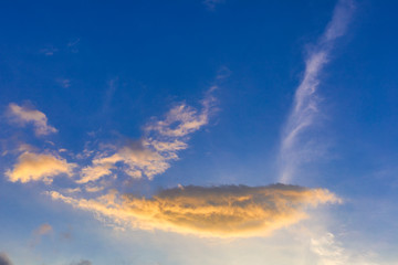 Blue sky with cloud background. With copy space for text or design.