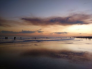 Atardecer en la playa