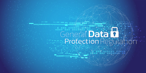 Abstract technological background concept with various technology elements.