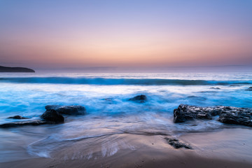 Pretty Pastel Summer Sunrise by the Sea