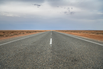 Endless road into the desert, Outback, Australia