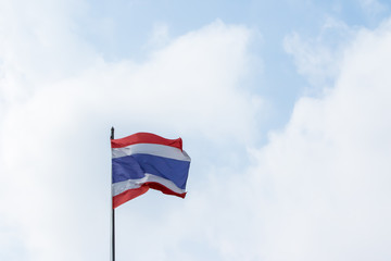 flag in the wind