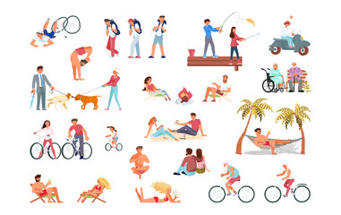 Big set of summer activity