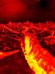 Lush lava. red lava texture background