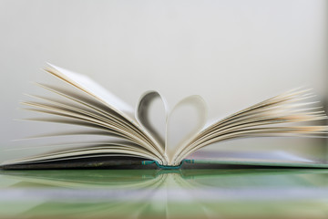 Open the book to make the heart image