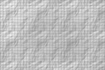 Seamless texture of graph paper, grid line paper sheet, black straight lines on white background, Illustration business office and the bathroom wall and education. 