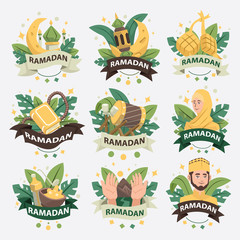 Ramadan Logo Badge Collection