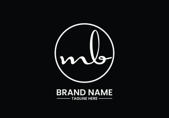 M B MB Initial Letter Logo design vector template, Graphic Alphabet Symbol for Corporate Business Identity