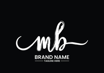 M B MB Initial Letter Logo design vector template, Graphic Alphabet Symbol for Corporate Business Identity