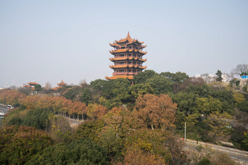 Yellow Crane Tower, Landmarks in Wuhan city, Hubei Provence, China