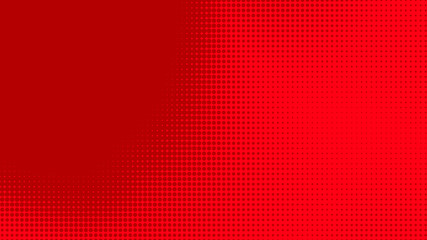 Dots halftone red color pattern gradient texture with technology digital background. Dots pop art comics with summer background.