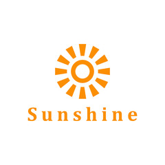 Sun logo vector design