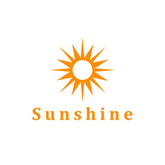 Sun logo vector design