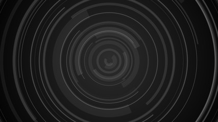 Circle black gray technology Hi-tech  dark background. Abstract graphic digital future concept design.