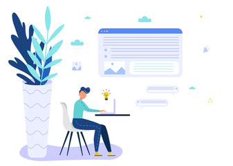 Working on website, landing page exploration. Layout for website header.