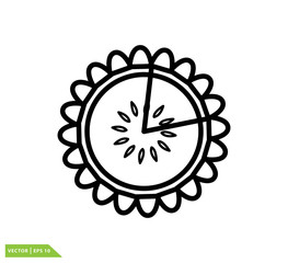 Pie icon vector logo design trendy
