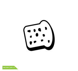 Bread icon vector logo design template