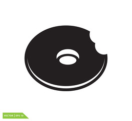 Donuts icon vector logo design template
