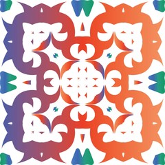 Antique ornate tiles talavera mexico.