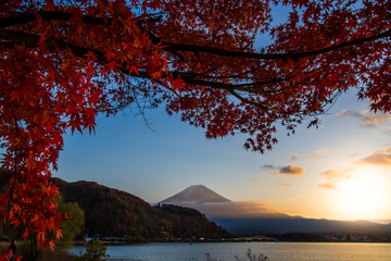 Autumn at Kawaguchiko lake.