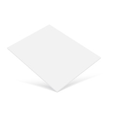 Falling flyer with soft shadow. Mock up. Vector