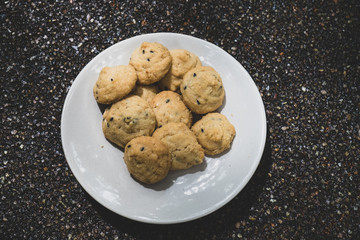 Homemade cookies vintage tone