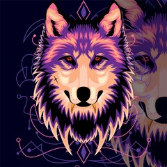 SOFT WOLF ETHNIC GEOMETRIC