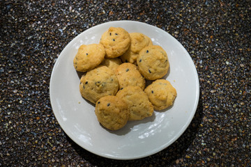 Homemade cookies vintage tone
